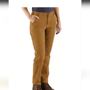New!! Carhartt WOMEN'S DOUBLE-KNEE PANT - RELAXED FIT - RUGGED FLEX® - TWILL